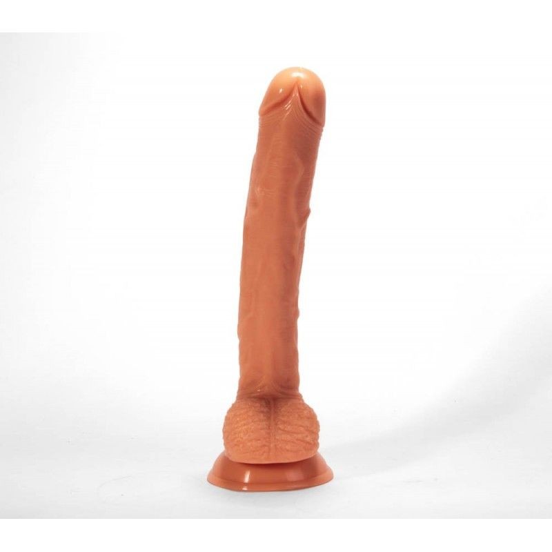 Dildo gigant cu ventuza compatibil cu strap-on X-MEN Harry’s Cock Flesh 31cm x 4.5cm - 1 | YEO