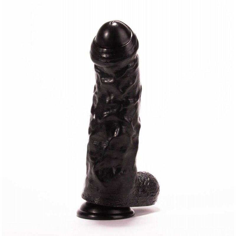 Dildo în formă realistă cu ventuza X-MEN Super-Sized Dildo Black 28cm - 2 | YEO