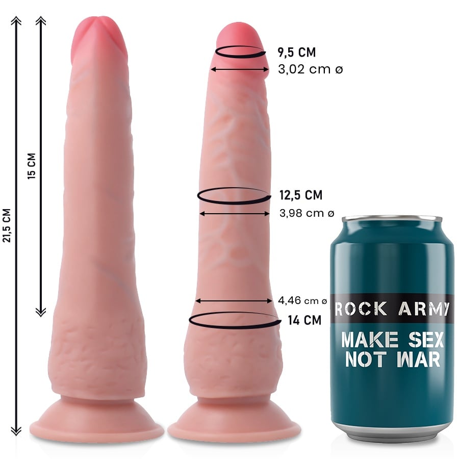 Dildo realistic Dual Density CRUSADER 21.5 CM -O- 4.46 CM