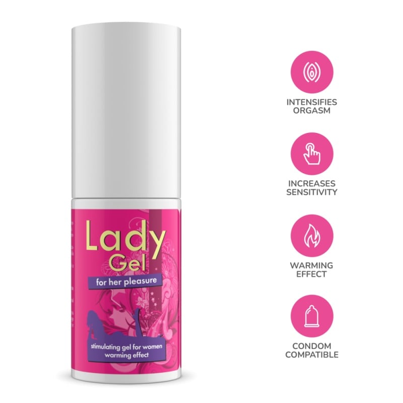 gel stimulant pentru clitoris și vagin Lady gel, 30 ml - 1 | YEO