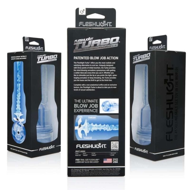 Masturbator Fleshlight Turbo Blue Ice Textura Thrust - 2 | YEO