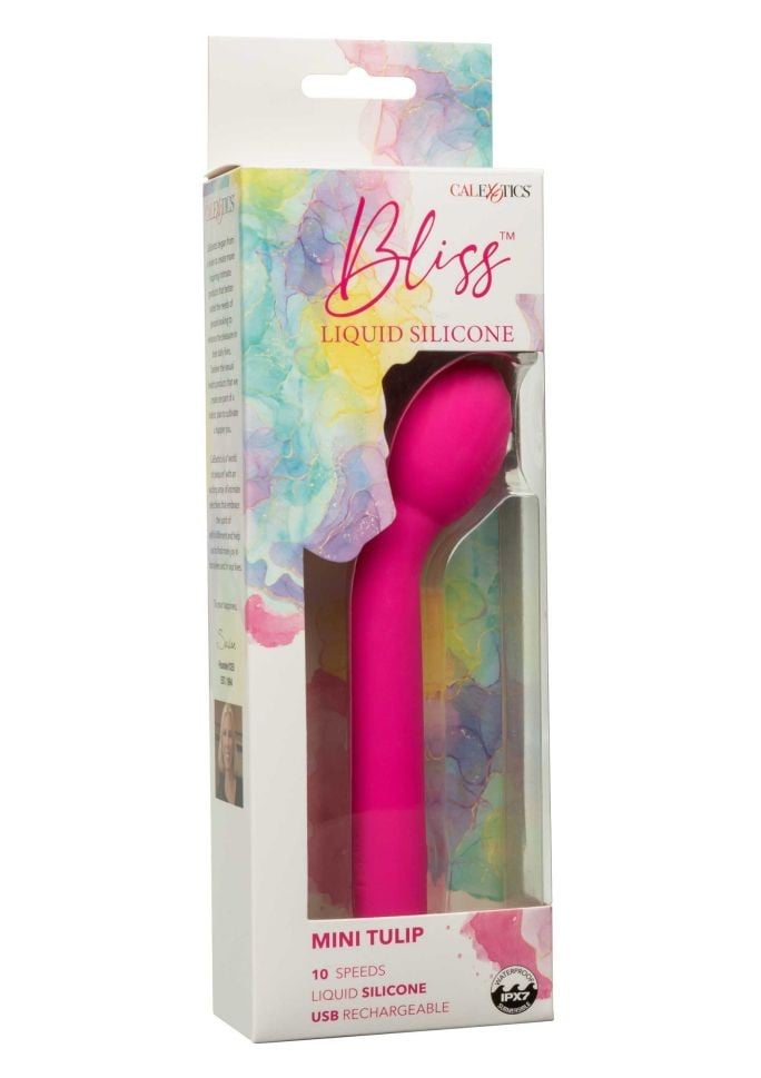 Mini vibrator Bliss Liquid Silicone Mini Tulip 15cm, reincarcabil - 1 | YEO