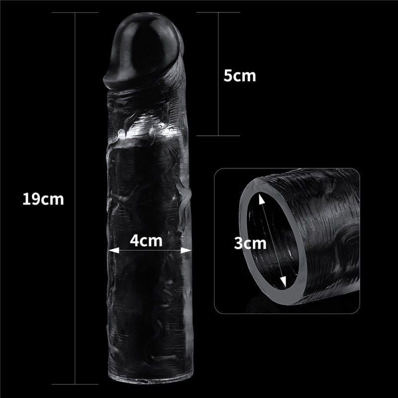 Prelungitor transparent Flawless Clear Penis Sleeve Add 2\'\' 19cm - 2 | YEO