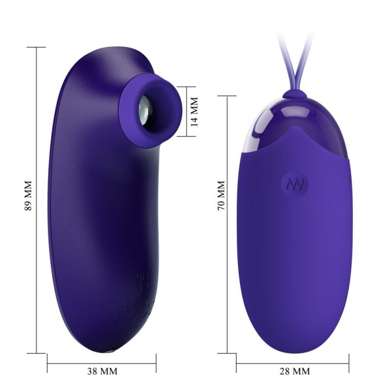 Set Ou Vibrator+ Stimulator Clitoris - ORTHUS 12 functii de vibratii - 3 | YEO