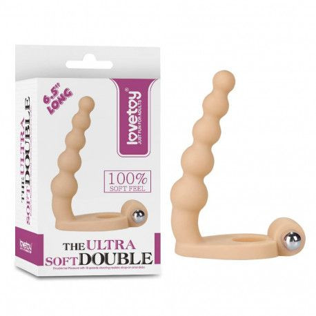 Stimulator anal foarte subtire, cu vibratii The Ultra Soft Bead (inserabil 15cm)