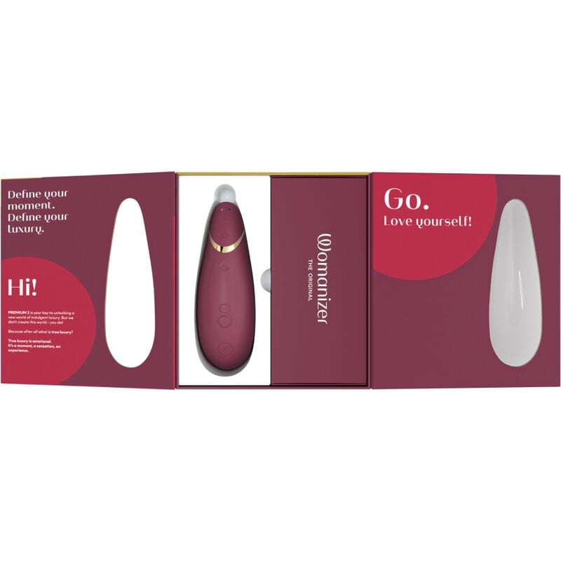 Stimulator Clitoris Womanizer Premium 2 BORDEAUX - 2 | YEO