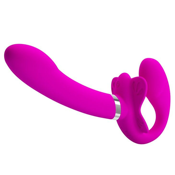 Strap-On Pretty Love Vibrating Strapless cu 12 moduri de vibratii - 1 | YEO