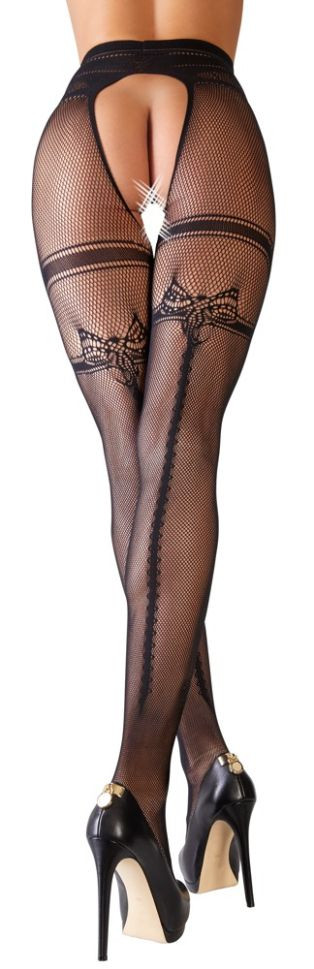 Suspender Tights, Cottelli Legware - L/XL