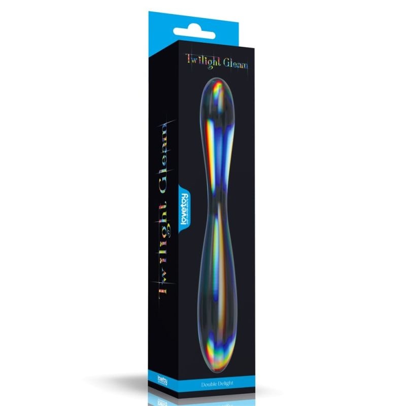 Twilight Gleam Glass Dildo- Double Delight (23.2cm) - 2 | YEO