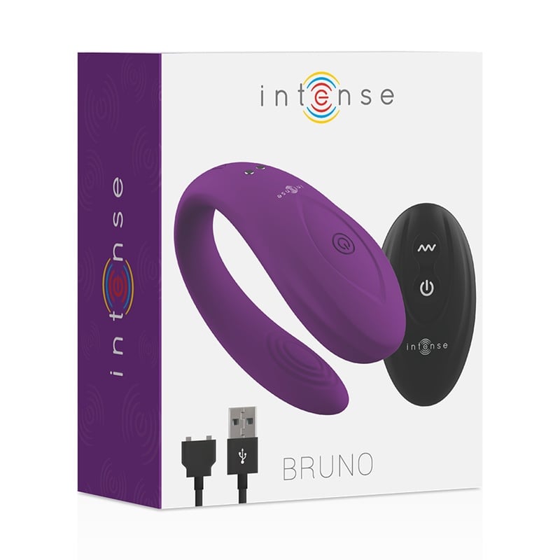 Vibator pentru cupluri Intense Bruno Partner Double Lilac Pleasure - 2 | YEO