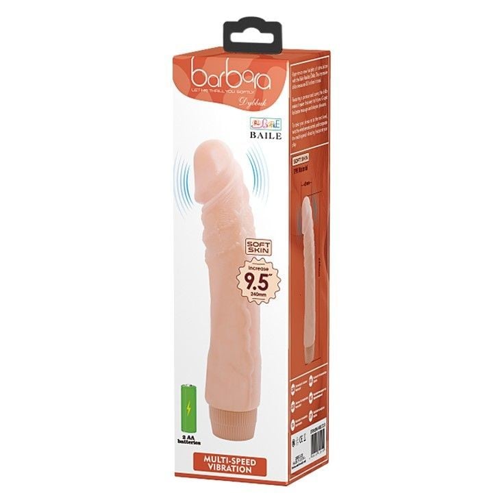 Vibrator clasic Barbara Dybbuk Realistic Multi-Speed Vibrator (24cm) - 1 | YEO