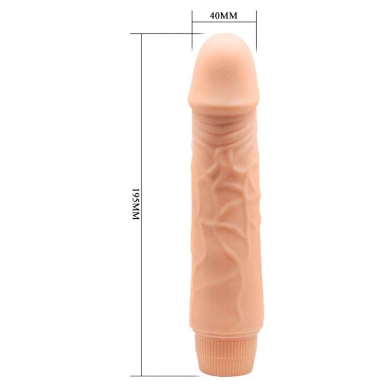 Vibrator cu aspect realist si vibratii de intensitate variabila Realistic Multi-Speed Vibrator 19cm - 1 | YEO