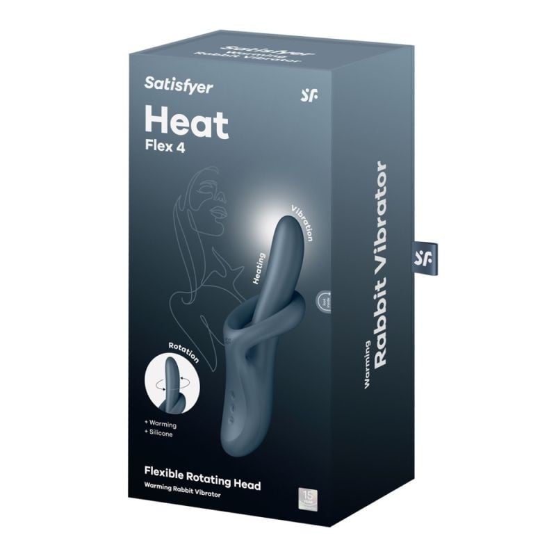 Vibrator cu incalzire si rotatii - Heat Flex 4 - 1 | YEO