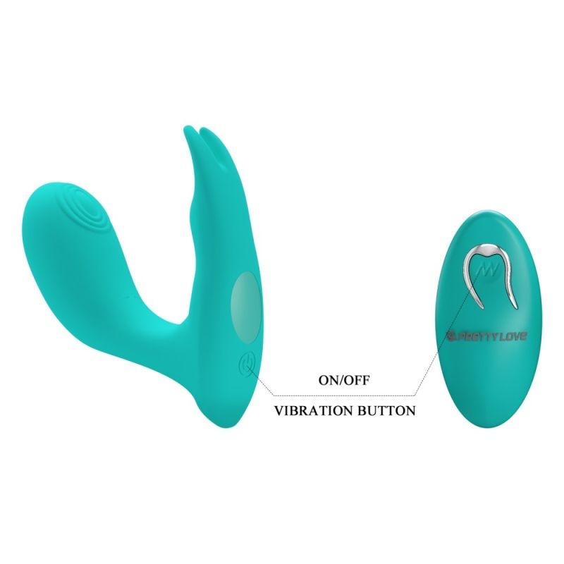 Vibrator cu telecomanda Pretty Love Idabelle Green - 1 | YEO