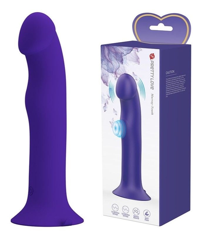 Vibrator cu ventuza, cu 12 functii de vibratie si 12 moduri de pulsatie Vibrator Pretty Love Murray Youth