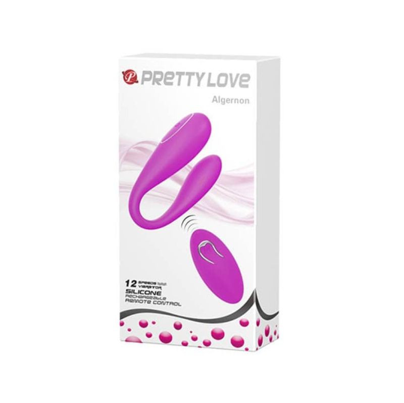 Vibrator cupluri pentru clitoris si punct G Pretty Love Algernon Purple