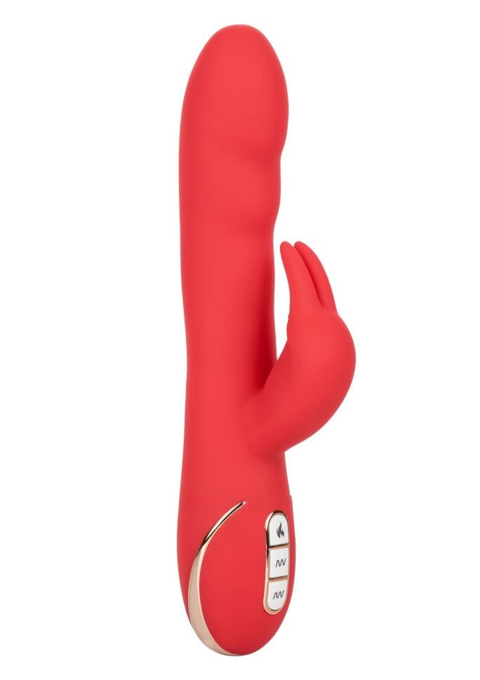 Vibrator iepuras Heated Silicone Ultra-Soft Rabbit (21,5 cm)