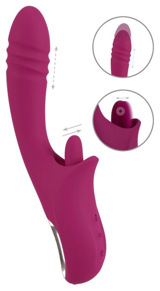 Vibrator Javida Licking & Thrusting Vibrator