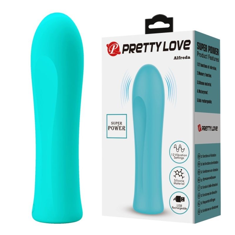 Vibrator Mic 10cm Pretty Love Alfreda Green