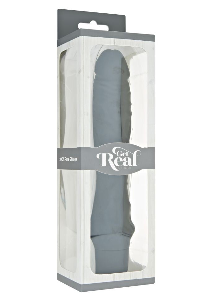 Vibrator negru clasic lung din silicon flexibil 7 functii de vibratii 25cm - 2 | YEO