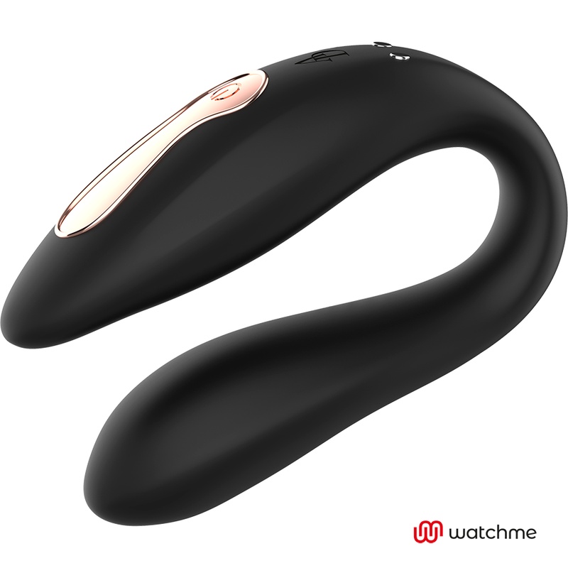 Vibrator pentru cupluri Anne\'s Desire - Dual Pleasure with WATCHME Technology (Black) - 2 | YEO