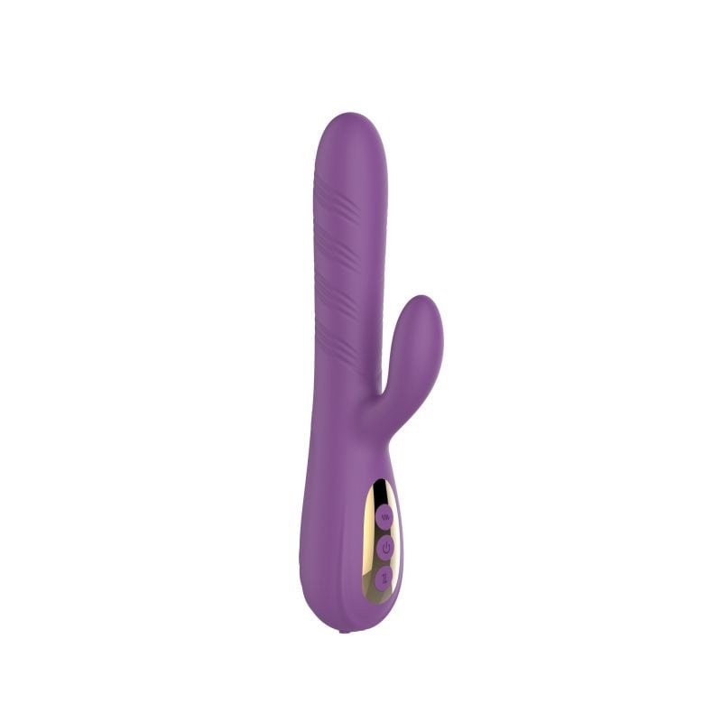 Vibrator pentru punct G Vibrating&Twisting, 10+4 Stimulating Modes, Silicone, Magnetic USB, Pu