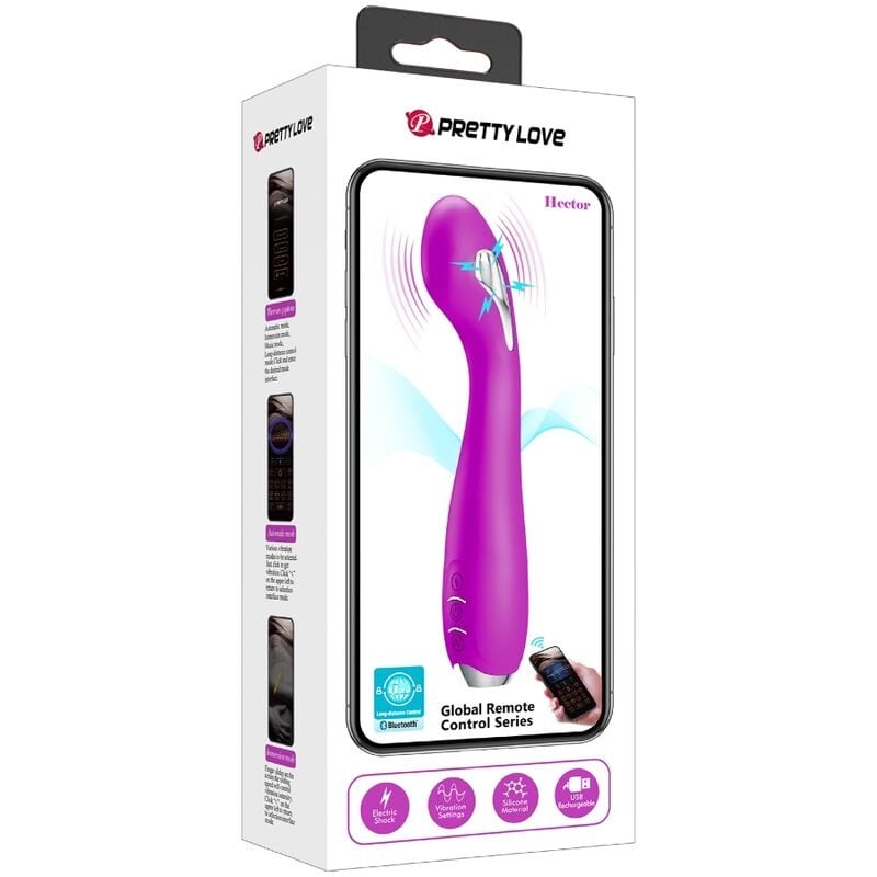 Vibrator Pretty Love - Hector Electroshock Vibrator with Free App (Violet)