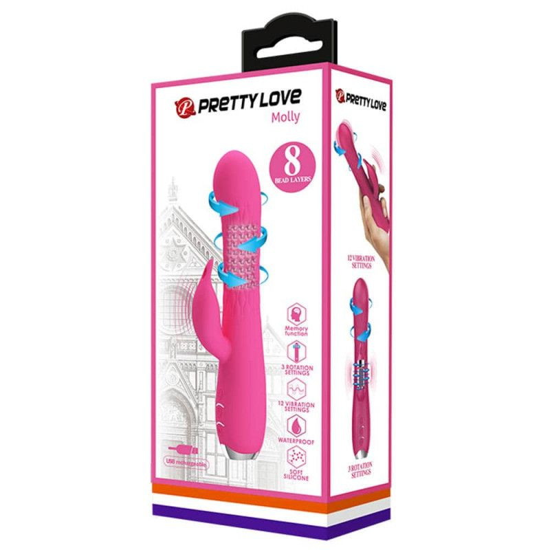 Vibrator Pretty Love Molly Smart Rabbit 20.5cm