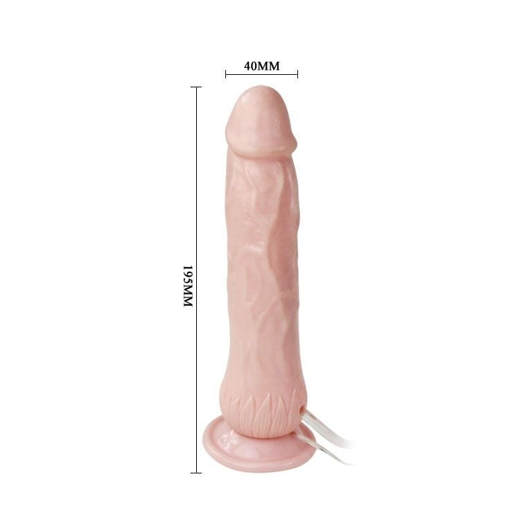 Vibrator realistic cu ejaculare si ventuza de fixare Eros Fountain 20cm - 2 | YEO