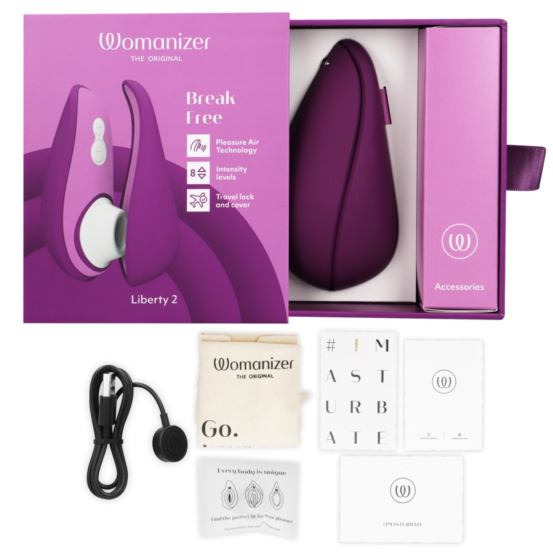 Vibrator stimulator Clitoris Womanizer Liberty 2 Vilolet - 2 | YEO