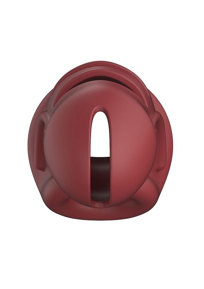 Centura de castitate ManCage Ultra Soft Silicone Chastity Cage - Red - 2 | YEO