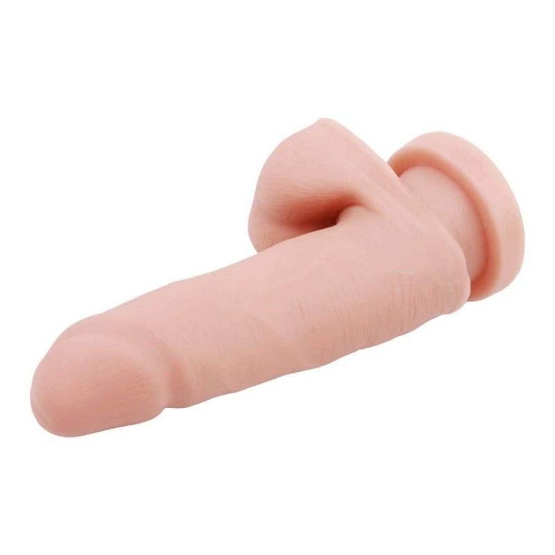 Dildo cu un corp realist si testicule, prevazut cu ventuza The Glad Eye 14cm (inserabil 10cm) - 3 | YEO