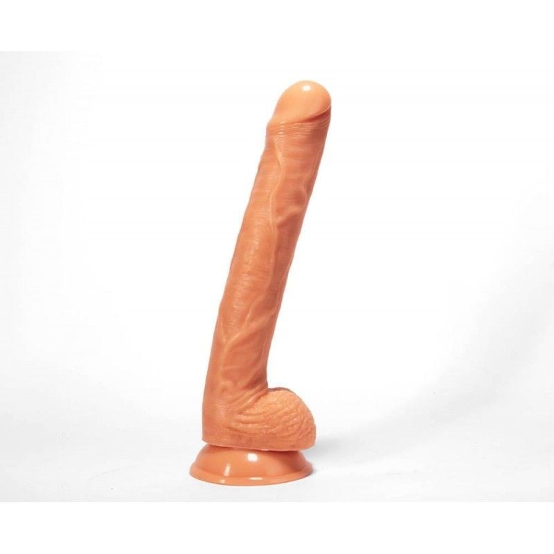 Dildo gigant cu ventuza compatibil cu strap-on X-MEN Harry’s Cock Flesh 31cm x 4.5cm - 2 | YEO