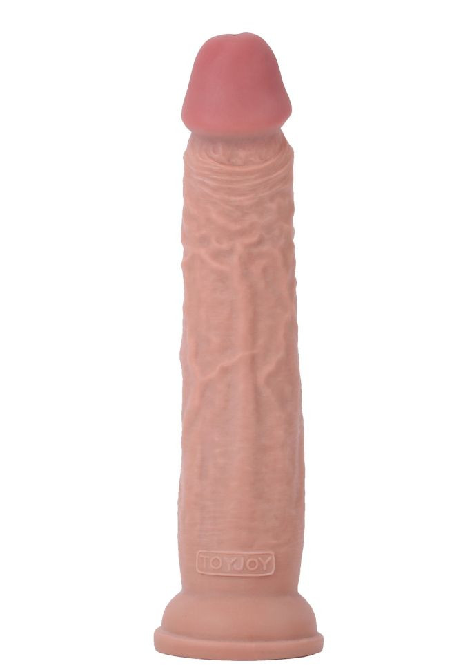 Dildo realist cu dubla densitate si ventuza de fixare Deluxe Dual Density Dong 14 In (36.5cm)