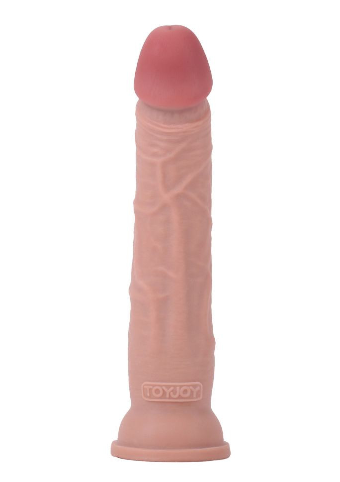 Dildo realist cu dubla densitate si ventuza de fixare Deluxe Dual Density Dong 10 In (26.5cm)