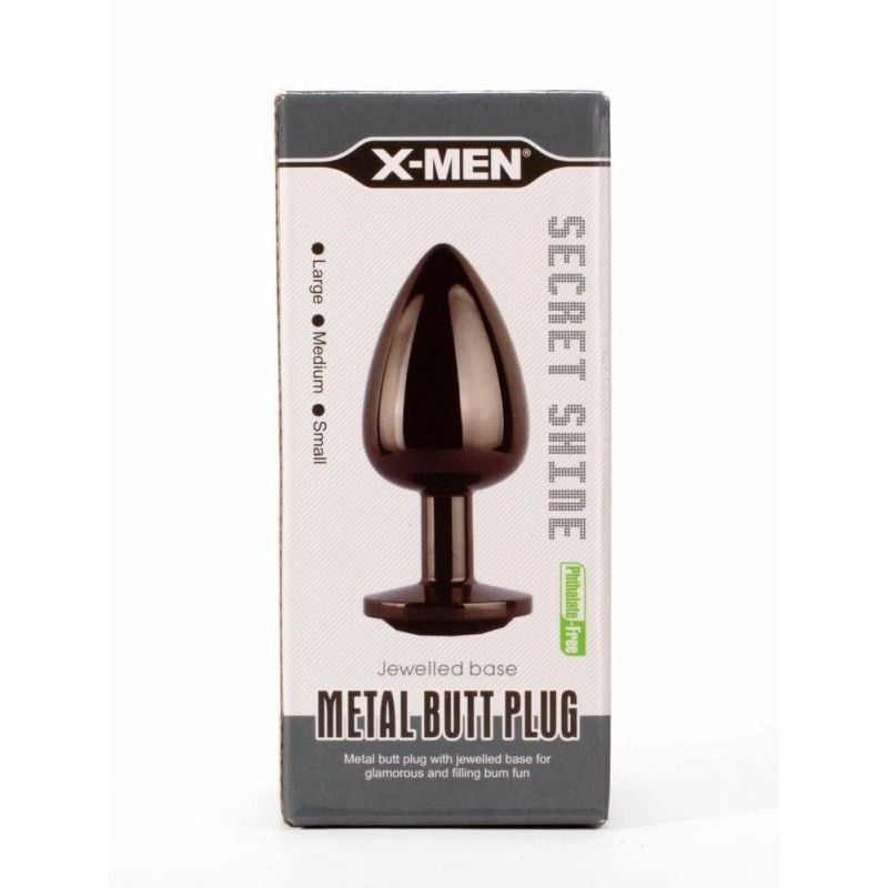 Dop anal Large Secret Shine Metal Butt Plug Gun (9.5cm) - 1 | YEO