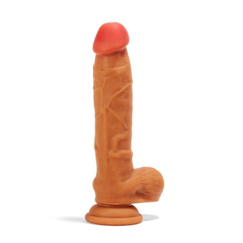 Dual Layered Dildo Brown 21.3cm