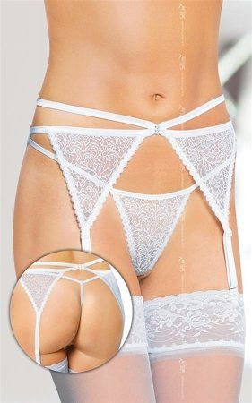 Garterbelt 3318, white - M/L in SexShop KUR Romania