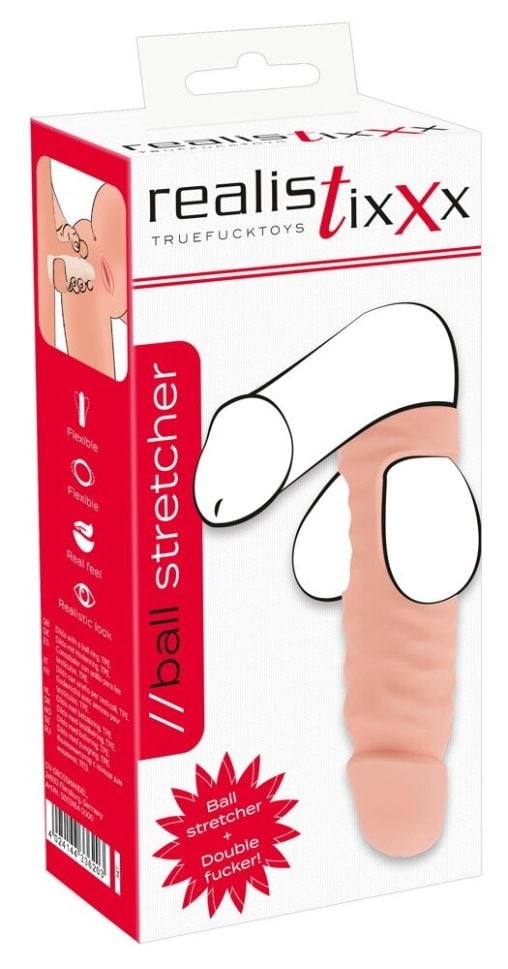 Inel penis cu Ball Stretcher