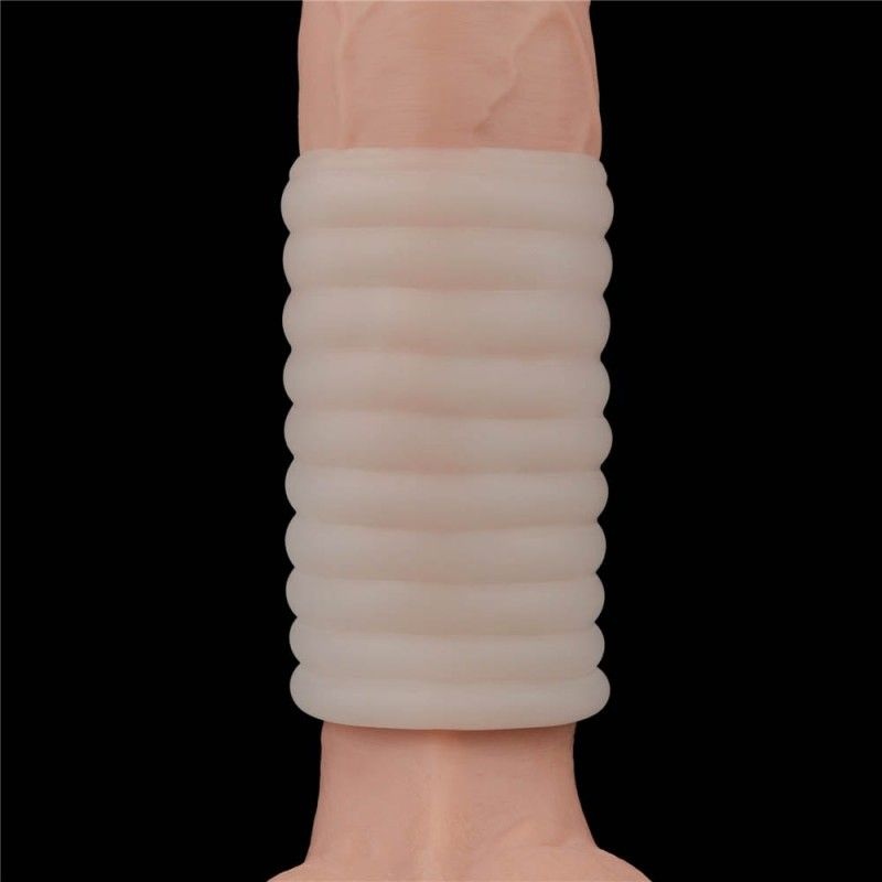 Inel penis cu vibratii Vibrating Spiral Knights Ring (White) IV - 2 | YEO