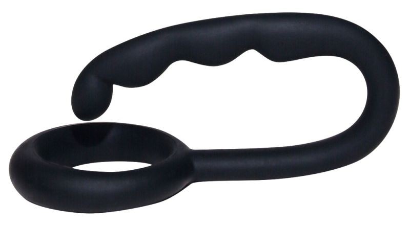 Inel penis din silicon cu stimulator Mr. Hook - 1 | YEO