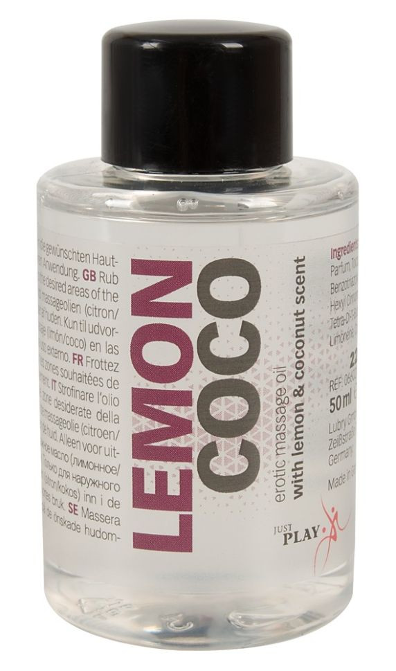 Lemon Coco erotic massage oil, 50ml in SexShop KUR Romania