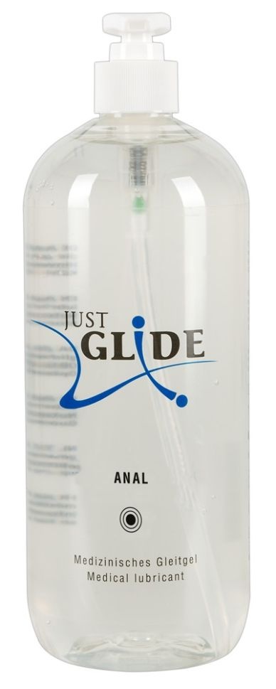 Lubrifiant cu pantenol, special pentru zona anala sensibil Just Glide Vegan Anal 1000ml