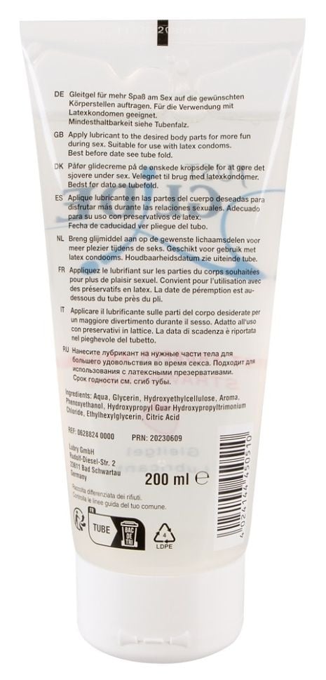 Lubrifiant pe baza de apa cu aroma de capsuni Just Glide Strawberry, 200ml - 2 | YEO