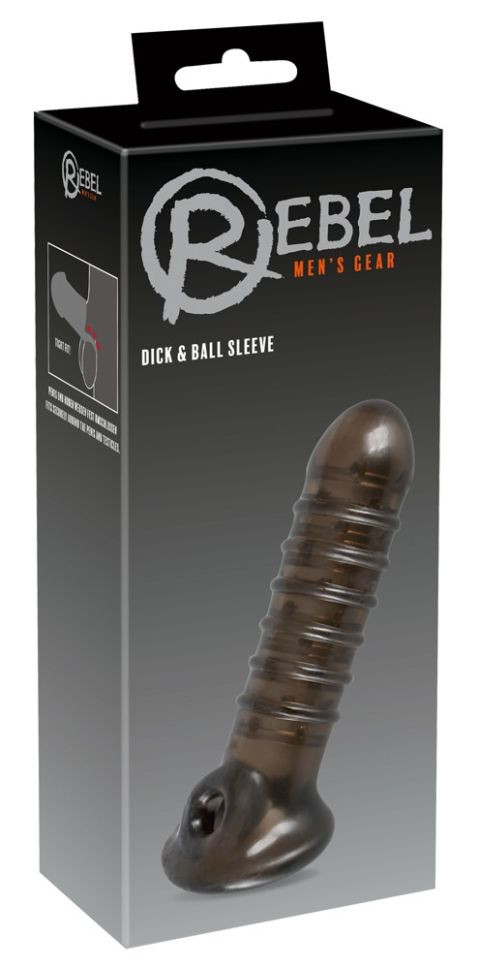 Manșon pentru penis cu buclă cu canelur Penis Sleeve 18cm