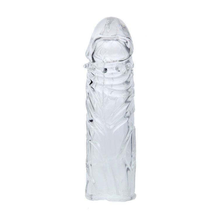 Manson realistic transparent Penis Sleeve Clear 2