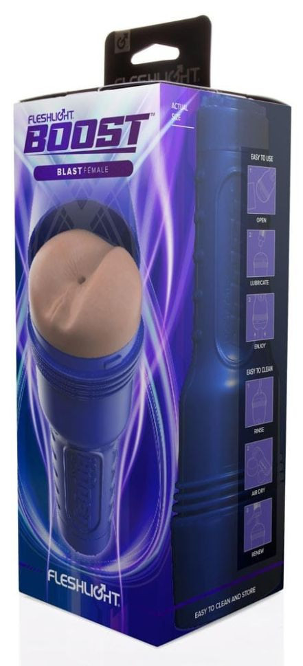 Masturbator pentru barbati cu deschidere in forma de anus Fleshlight Boost Blast LM Flesh (RP)