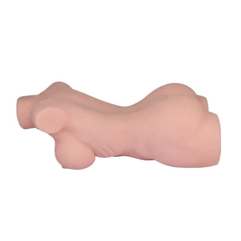 Masturbator realist dubla penetrare Double Hole 3D Masturbator- Marime Mare (43cm) - 2 | YEO