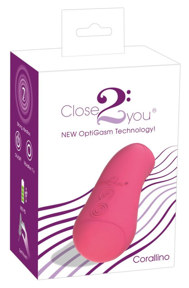 Mini vibrator cu noua tehnologie OptiGasm Corallino (11 cm)