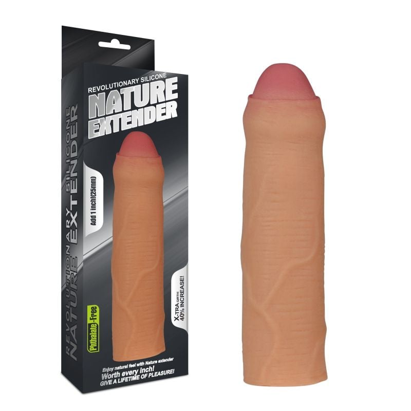 Prelungitor penis Revolutionary Silicone Nature Extender-Uncircumcised 16.25cm